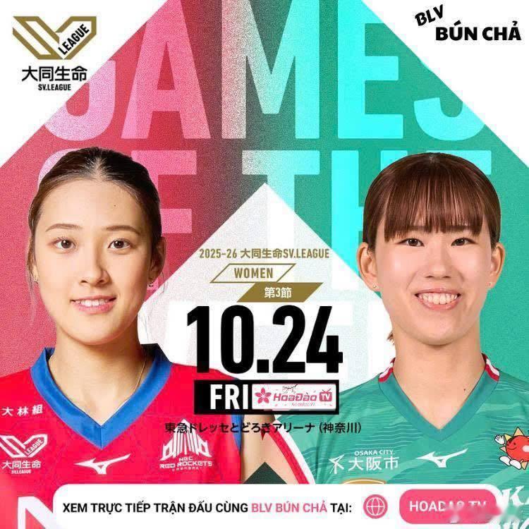 国际排坛动态日本女排10月24日SV赛程 17:35 女排  NEC红色火箭 v