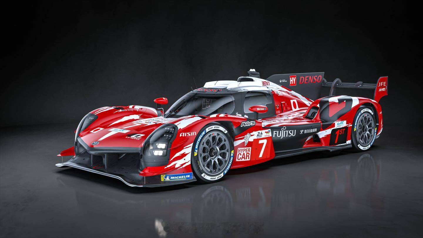 丰田Gazoo Racing特别为GR010赛车披上庆祝丰田参加勒芒24小时耐力