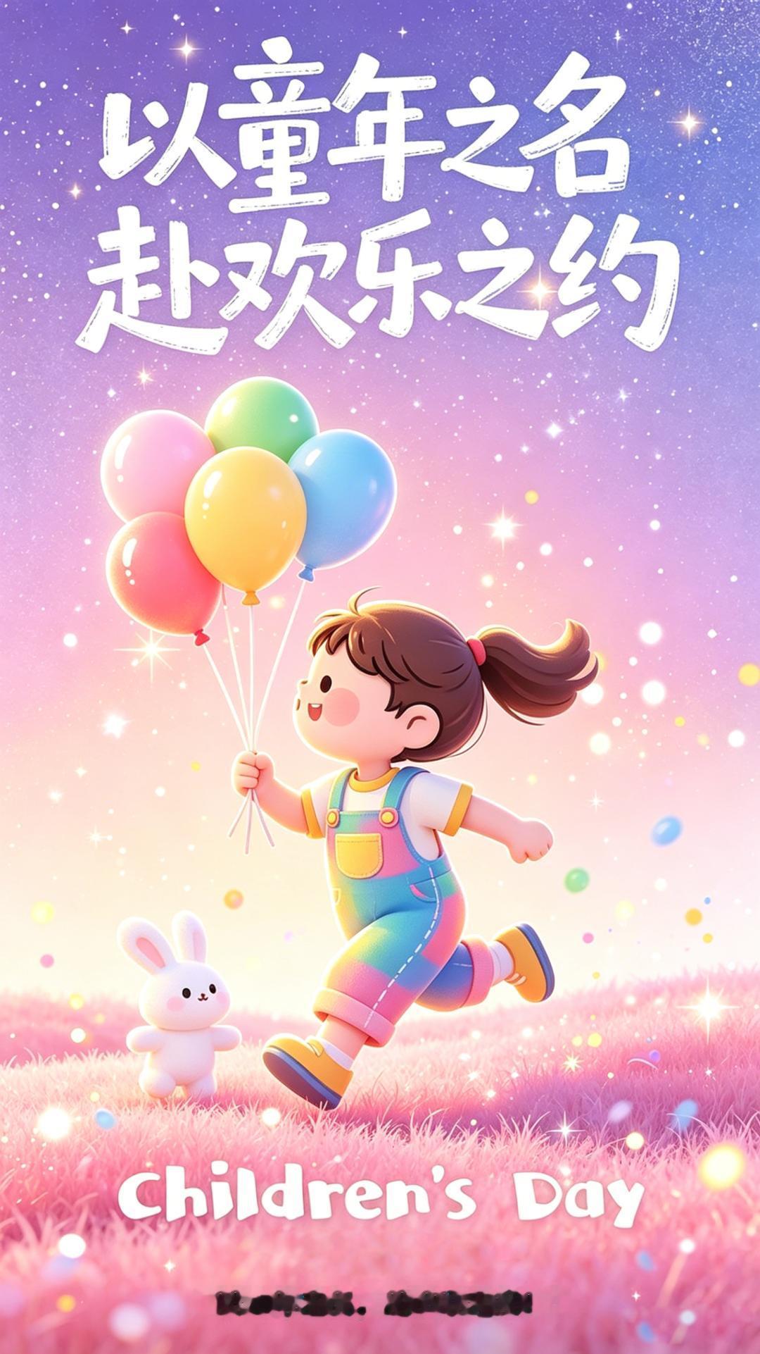 6月1日儿童节快到了，以童年之名，赴一场欢乐之约，祝愿大家:六一儿童节快乐！
