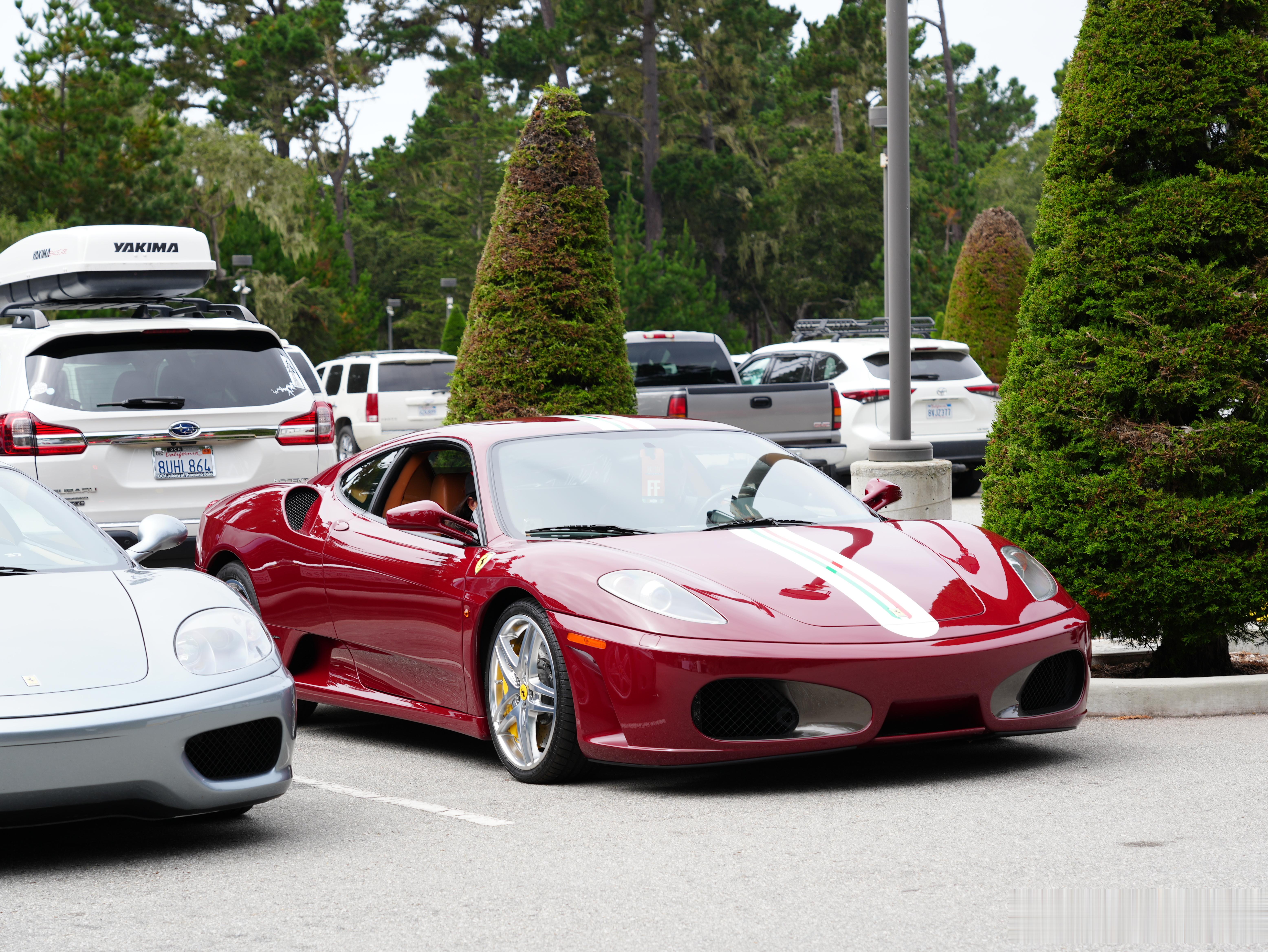 #shen车视界# 一辆让我流连忘返的F430，Rosso Rubino深红色搭