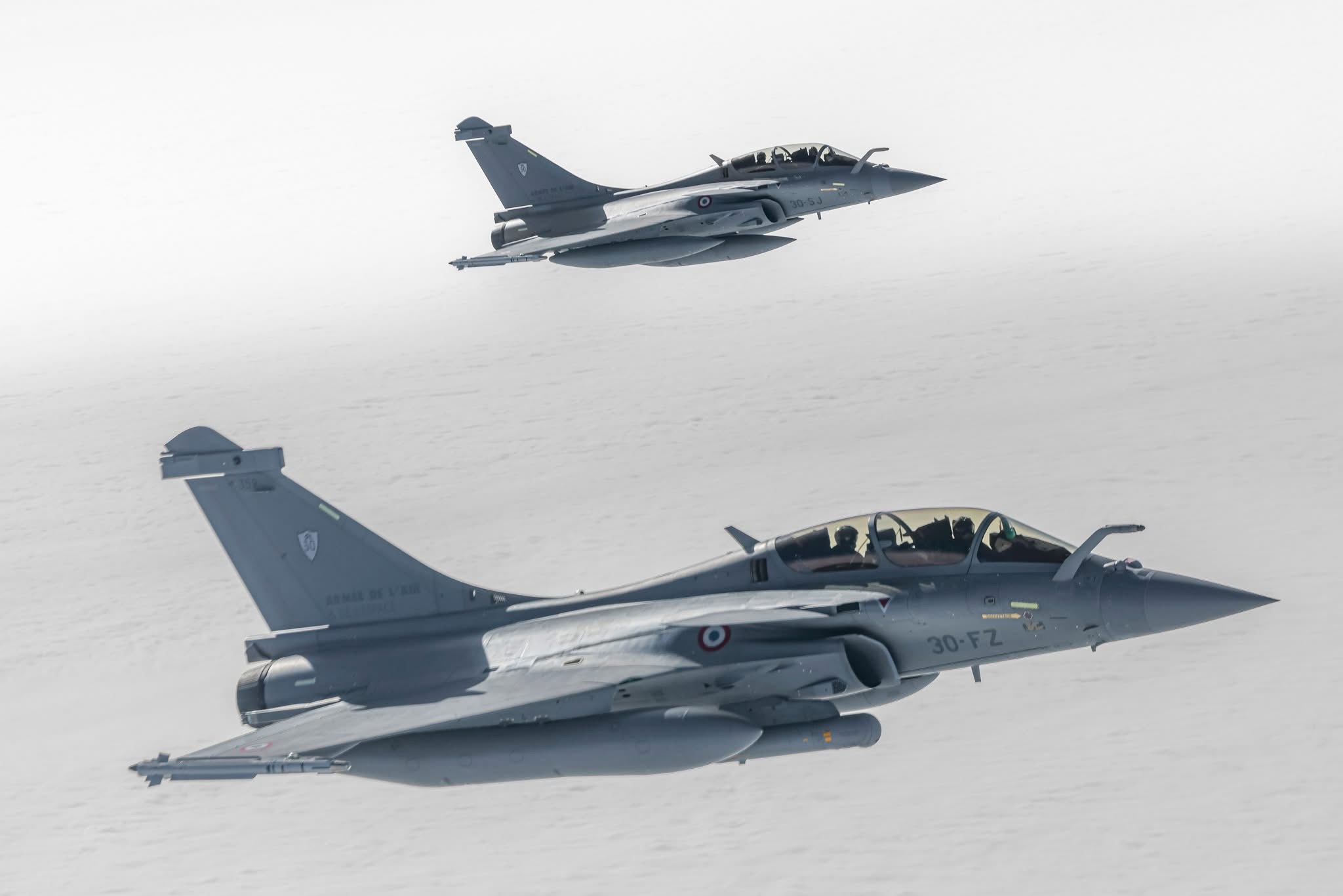 今日阵风 早安阵风法国空天军（AAE）第30联队阵风B空对空摄影Photo cr