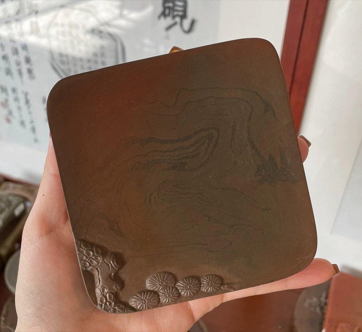 【精品展示】（二）砚台系列（4）：澄泥砚❷～～大师蔺涛作品①。与师友们分享，一手