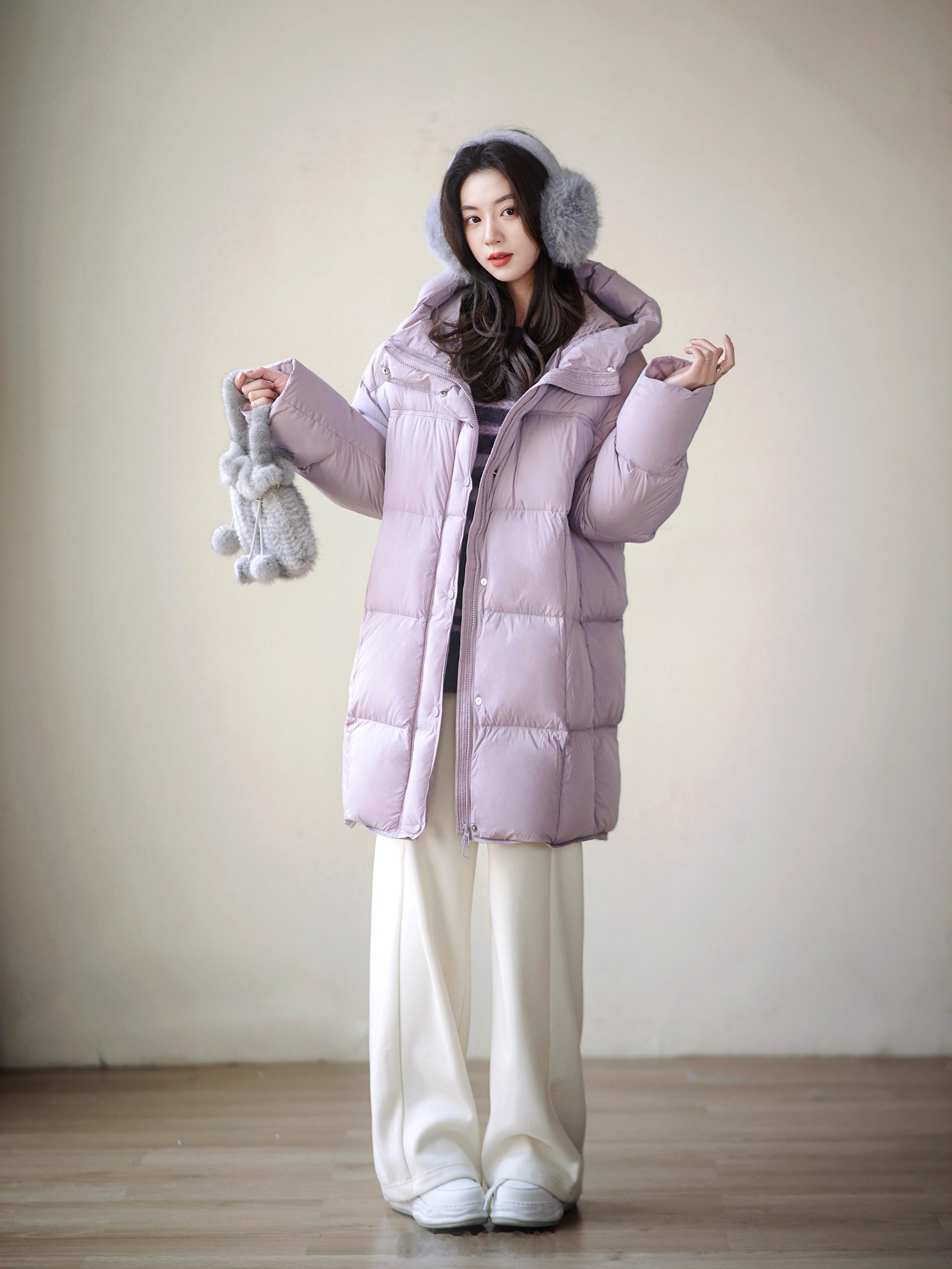 本期“流沙包”尤其美味啊😋～高蓬松90白鸭绒+珩格设计温暖像面包一样 好喜欢！