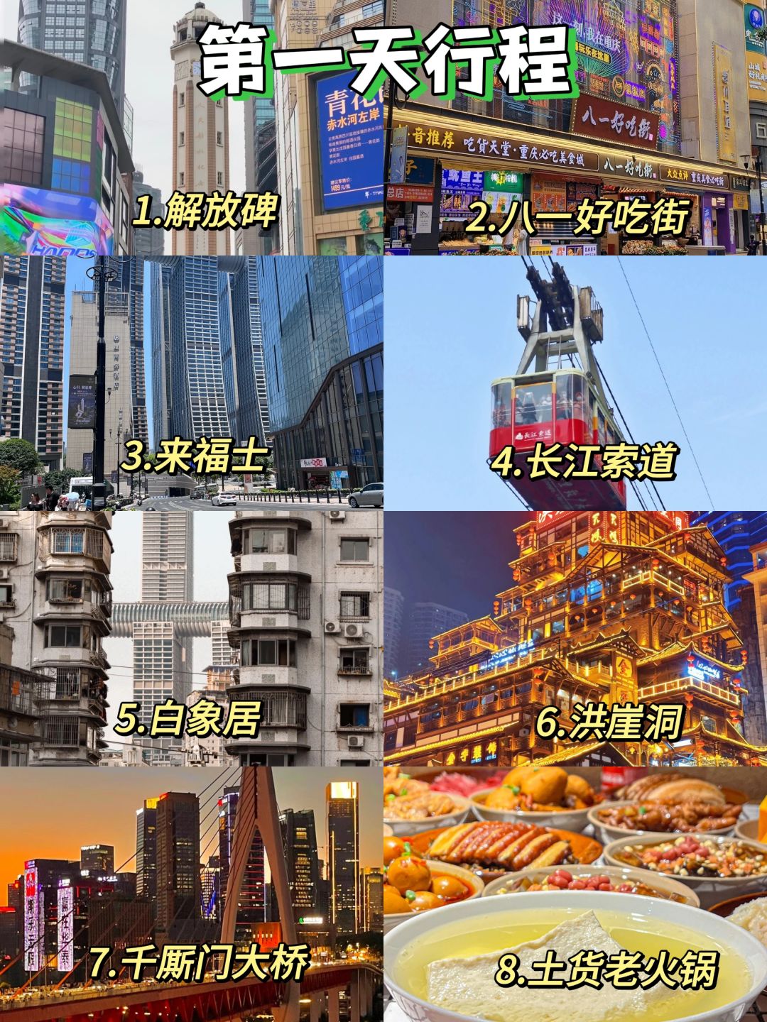 重庆旅游三天两夜攻略✅这样玩不绕路‼️