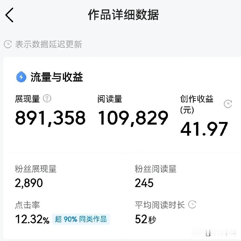 10万阅读量的微头条能挣多少钱？
答案是40多块钱。
这要是放在头几年，自媒体还