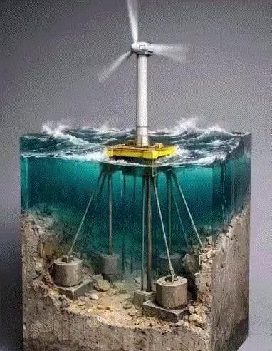 海底打桩根本不是倒水泥，核心就是“换水”和“造地”。水浅直接围起来抽水，变陆地施