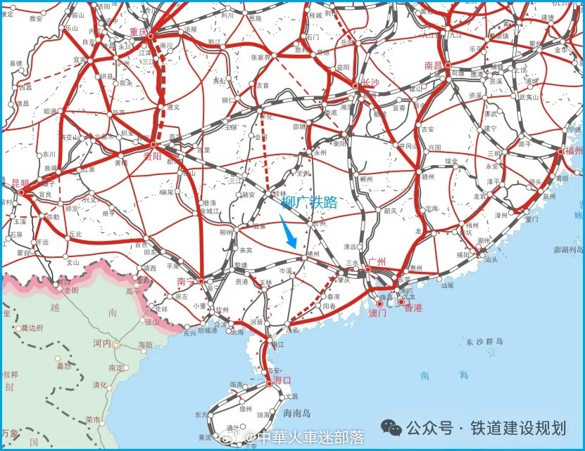 国铁头条【这条百年铁路，全线可研及初测启动】7月16日，柳广铁路梧州至省界段可行