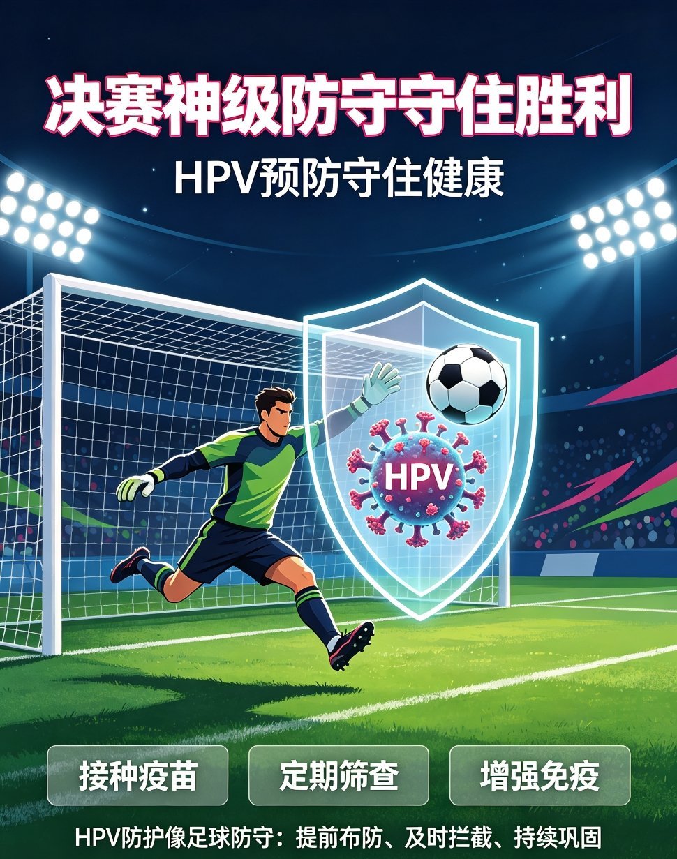 预防HPV赢下人生健康赛场男生预防HPV掌控健康赛场 决赛神级防守守住胜利，HP