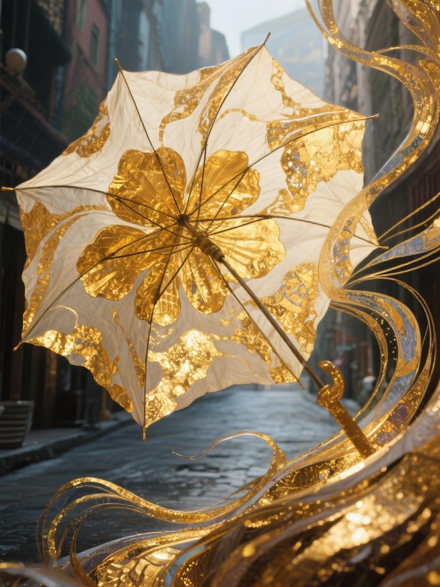它携着金色光芒，于街巷间诉说着时光的神秘与变幻