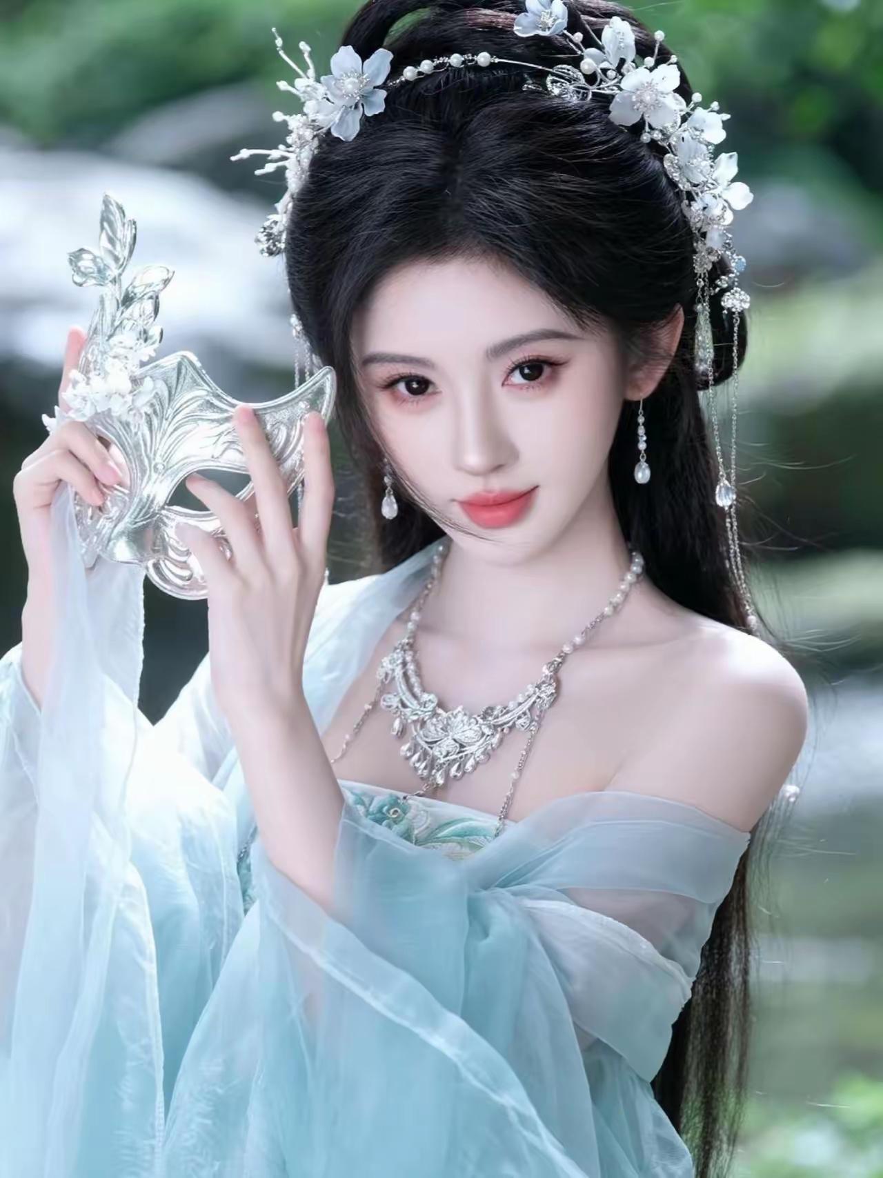 花簪映月影，玉佩舞清风。