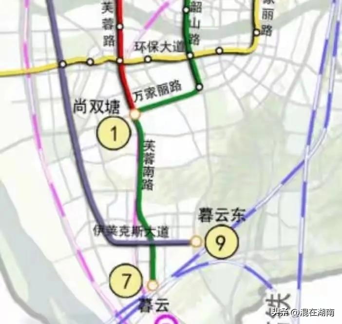 如果地铁1号线南延暮云腹地甚至昭山，类似于长沙地铁3号线南延湘江科学城到九华，那