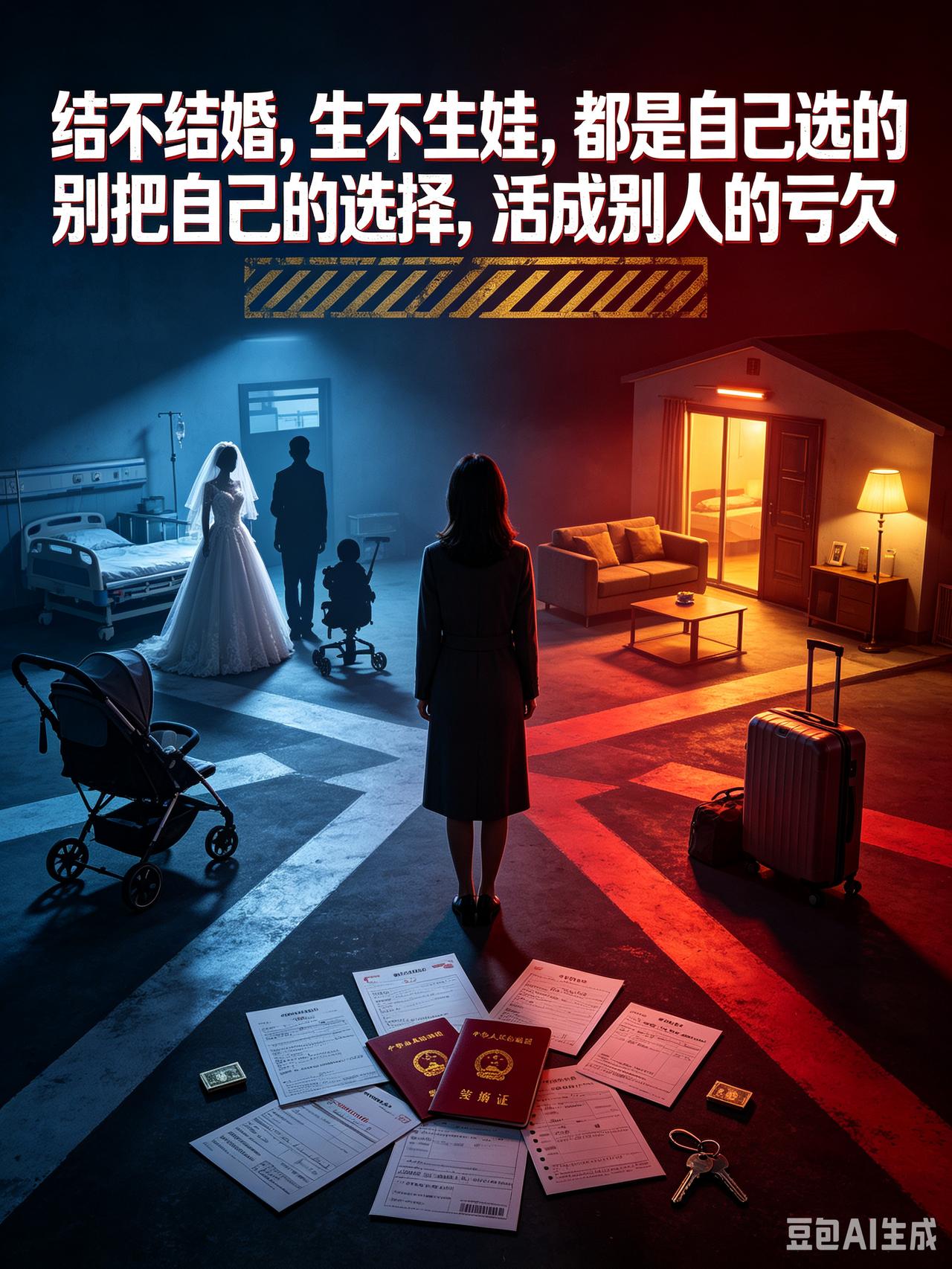 现代女性拥有绝对的人生选择权。觉得结婚吃亏，大可选择不嫁；觉得生孩子是为男人、为