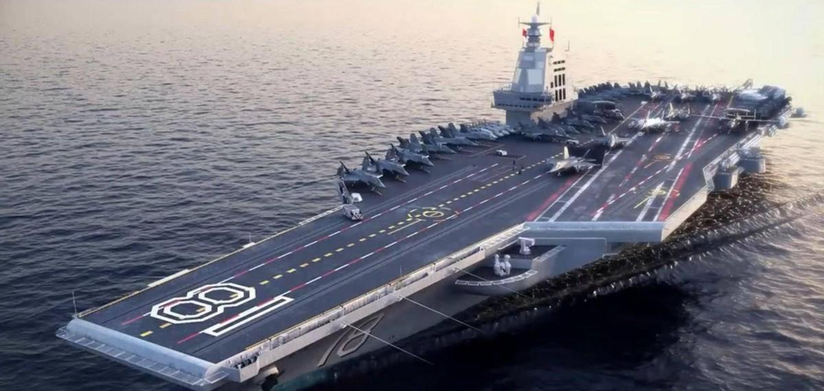 福建舰正式服役后，李海军和他的同伴们站在码头边上，仰望着这个庞然大物，关于新一代