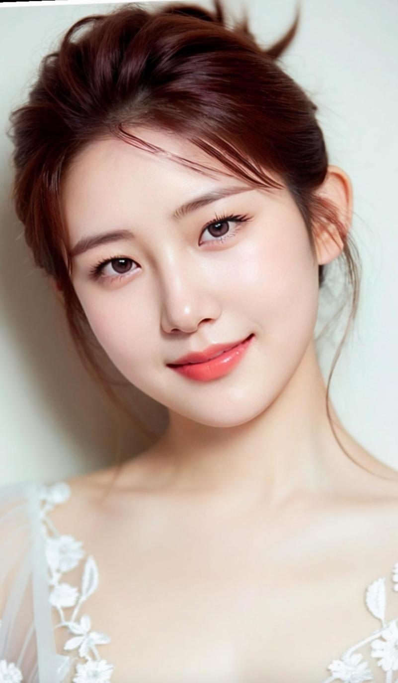 温柔甜美的少女，微笑如春风般温暖。