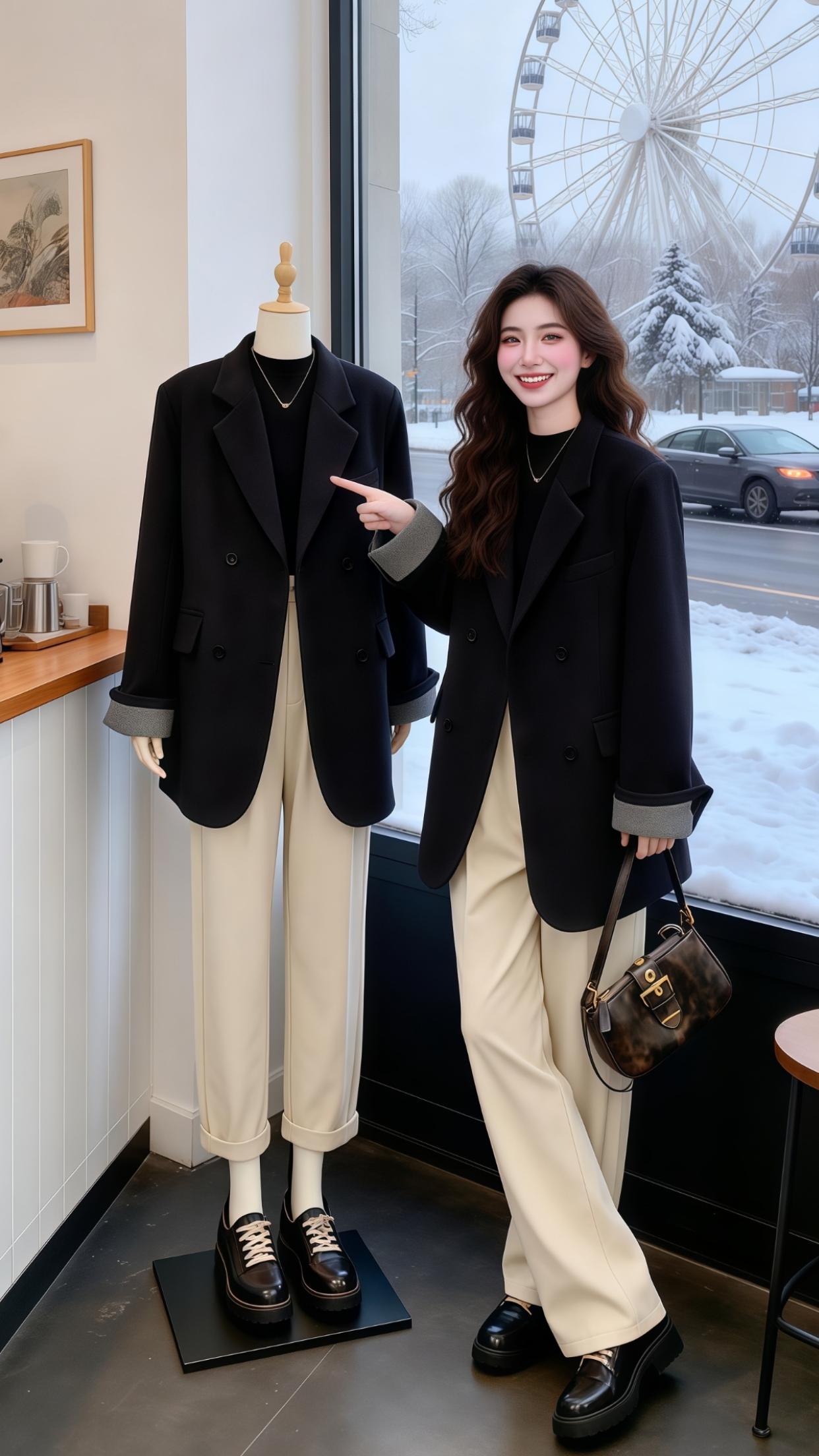 气质女神穿搭 优雅气质 秋冬穿搭 高级穿搭 韩系穿搭