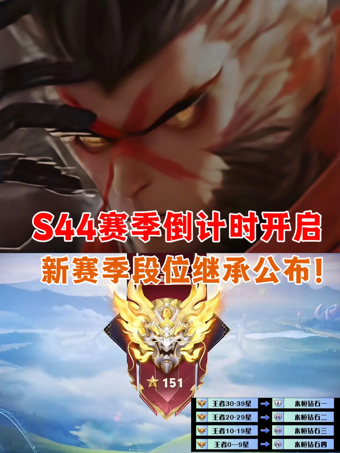 S43赛季倒计时，新赛季更新确定！段位继承公