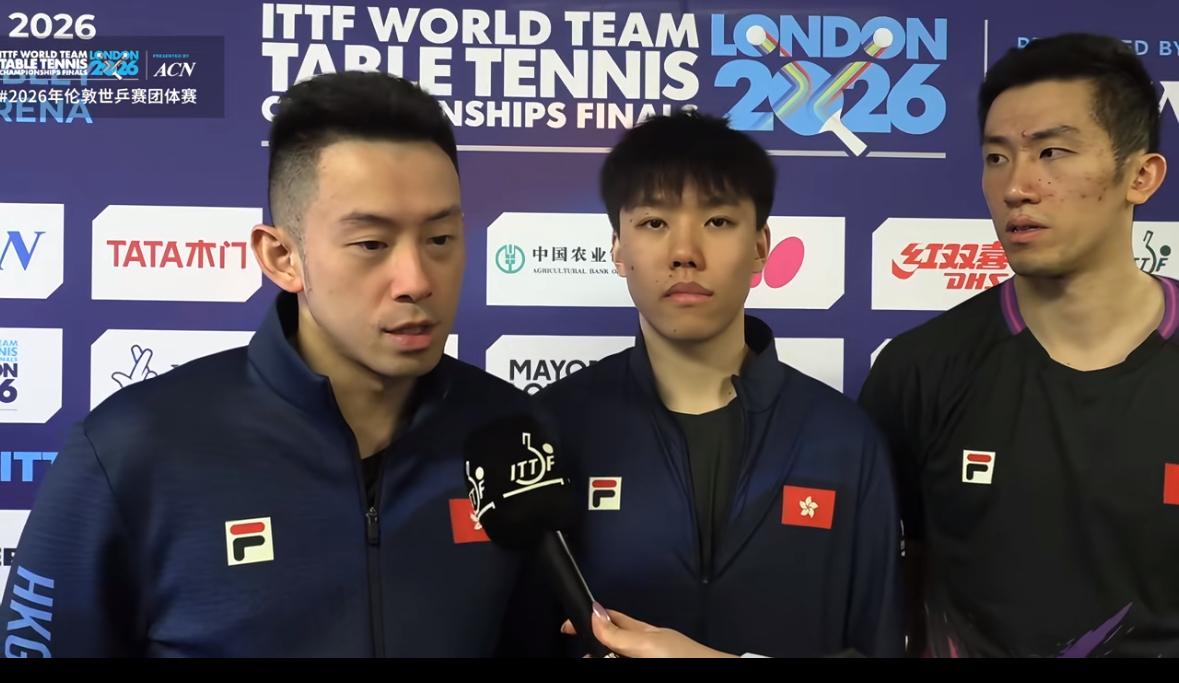 恭喜🎊伦敦世乒赛港队3:0南非队开门红，黄镇廷一单发挥正常，为后面的比赛做准备