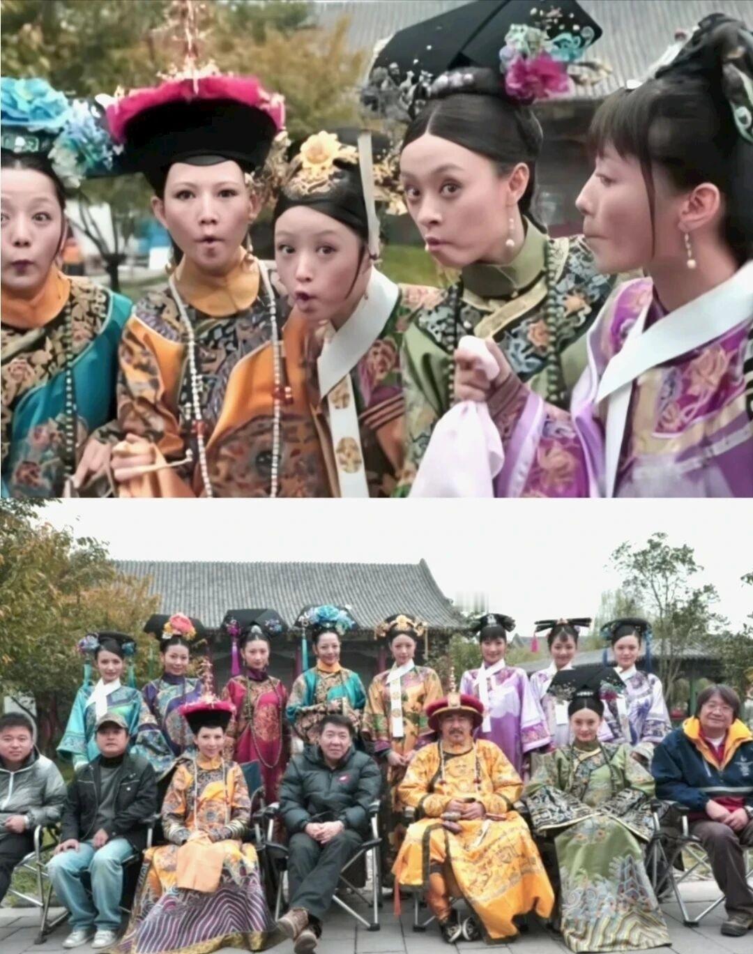 《甄嬛传》幕前幕后反差感拉满！

谁懂啊家人们！戏里“吹胡子瞪眼”名场面，戏外就