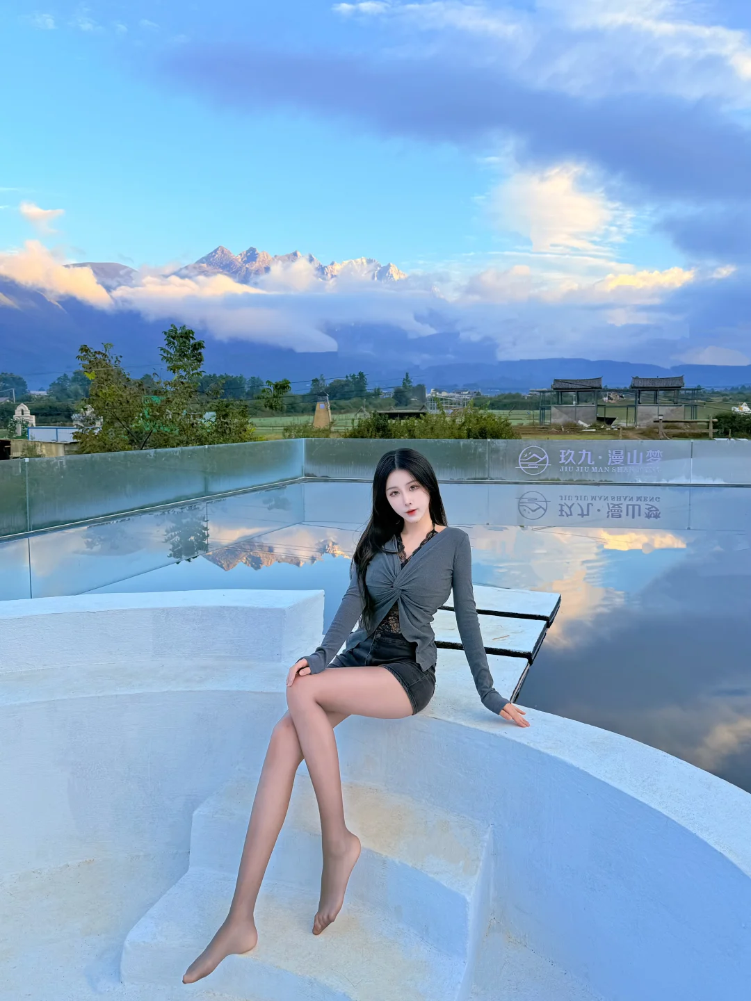 丽江白沙古镇｜躺在床上看日照金山⛰️