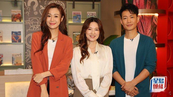 歐倩怡、朱智賢和敖嘉年今日（22日）為HOY TV拍攝節目《健康關注組》，歐倩怡