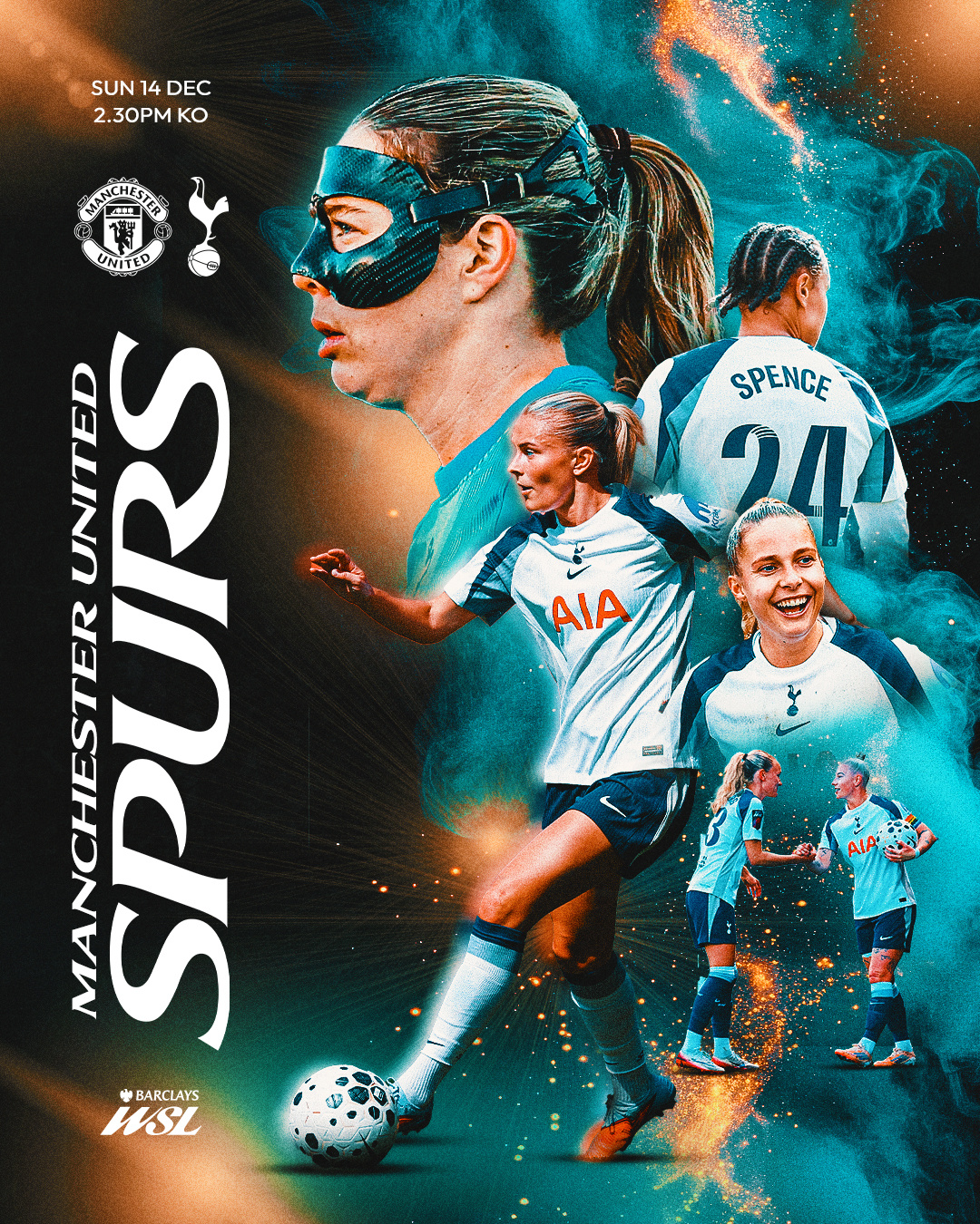 热刺女足比赛日✨🆚 曼联女足🏟️ 利体育村🏆 英超女足联赛⏰ 2:30pm