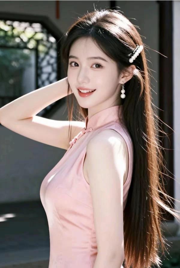 玉立亭亭气质佳，
轻颦浅笑胜桃花。
风姿绰约人皆慕，
沉鱼落雁正待嫁。