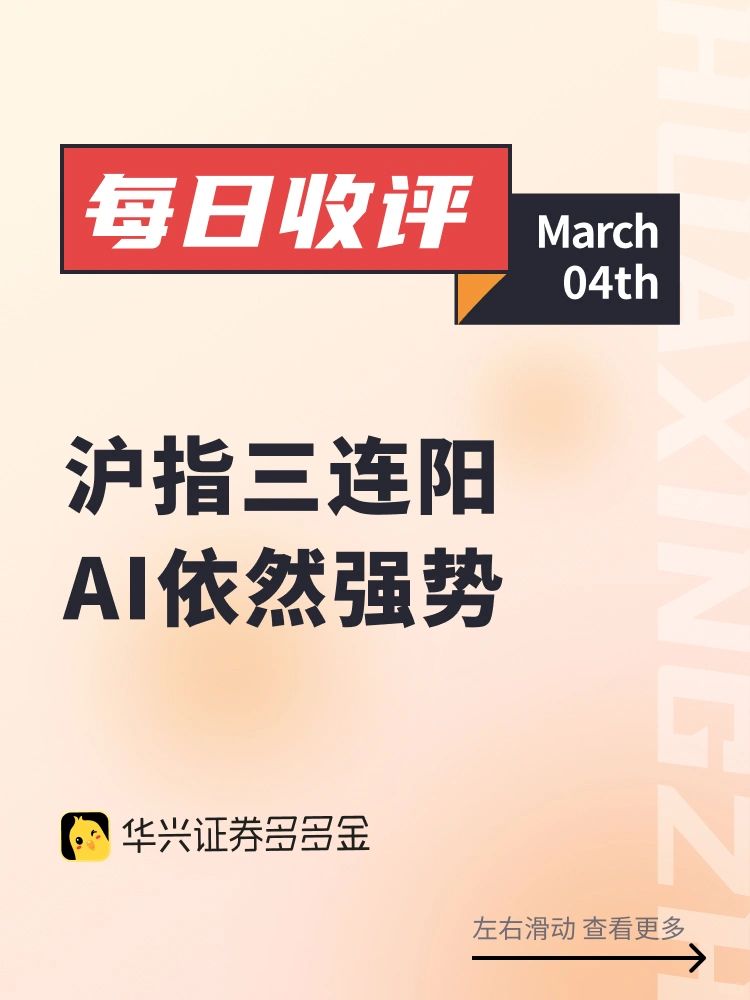 今日收评｜沪指三连阳，强势🔥