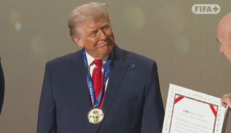特朗普获得国际足联和平奖世界杯分组 期望你名副其实