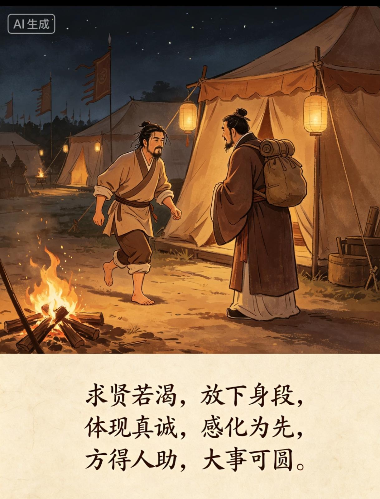 小故事
   感  化

曹操袁绍，
官渡之战，
形成僵持，
袁意拖延——
粮草