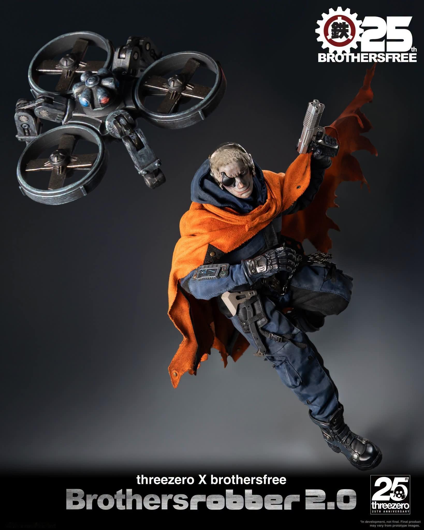 threezero 公布 铁人兄弟 1/6 盗侠 2.0 经典普通版。并发文说到