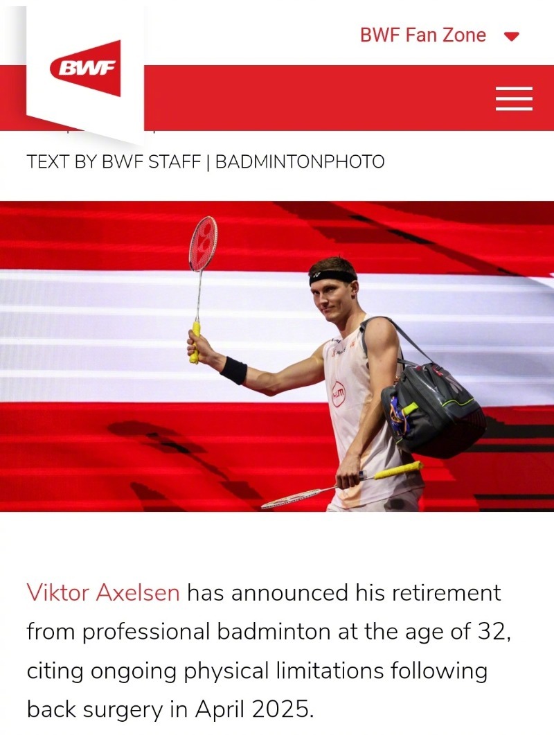 #两届奥运冠军安赛龙退役#【#安赛龙退役林丹纪录保住了# 】4月15日，堪称林丹