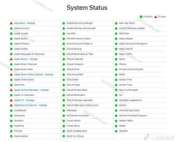 【苹果回应多项服务现故障 ：App Store、Apple Music等正进行例