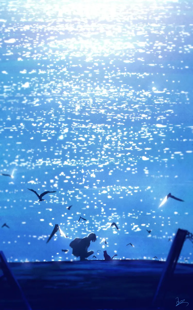 #二次元[超话]##夏日次元盛典##治愈系风景# 今天向大家推荐一位画师JW画面