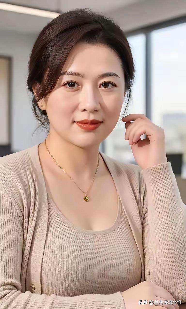 七律·岁月雅韵
 
浅绾青丝沐暖光，温柔气韵自悠长。
眉含雅韵风霜淡，眸蕴清欢岁