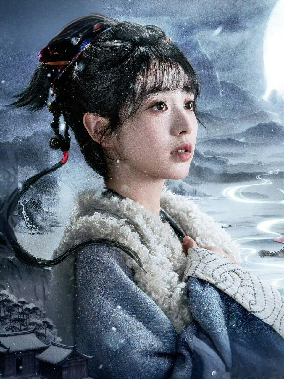 逐玉月照雪途海报逐玉 《逐玉》新海报里张凌赫在月光下眼神好深情，期待侯爷谢征！[