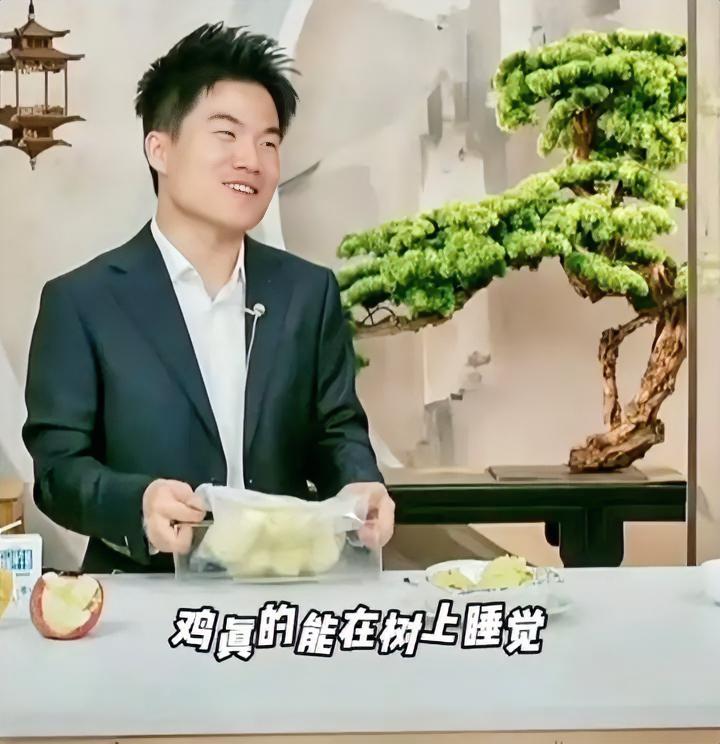 真没见识，董宇辉说“鸡能在树上睡觉”，结果被直播间网友吐槽：“别吹牛了”。
在农