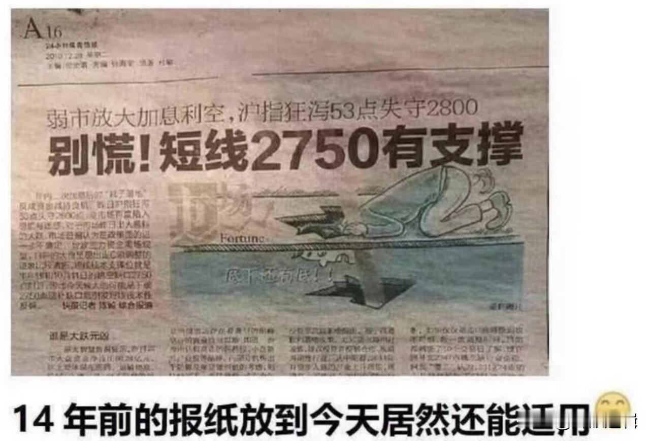 14年前的观点，今天看来依然非常犀利，是否意味着机会很大？
    今日盘中沪指
