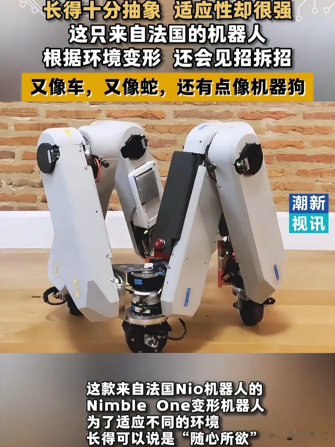 机器人走在香街最前面，挥手点头，还转身跟路人互动。2月1号巴黎香榭丽舍大街下雨，