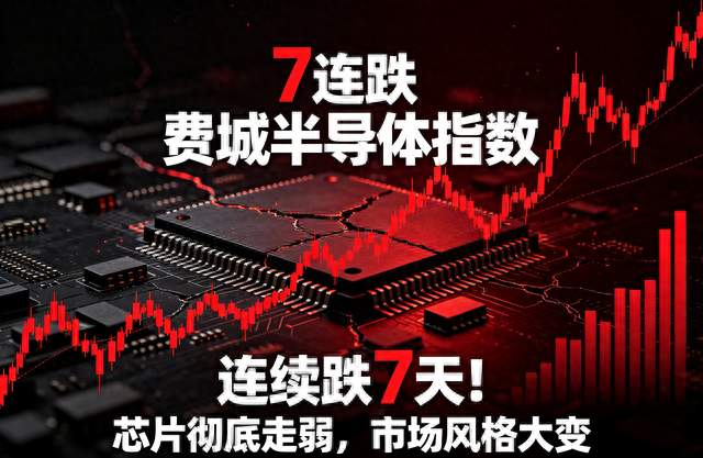 连续跌7天！芯片彻底走弱，市场风格大变