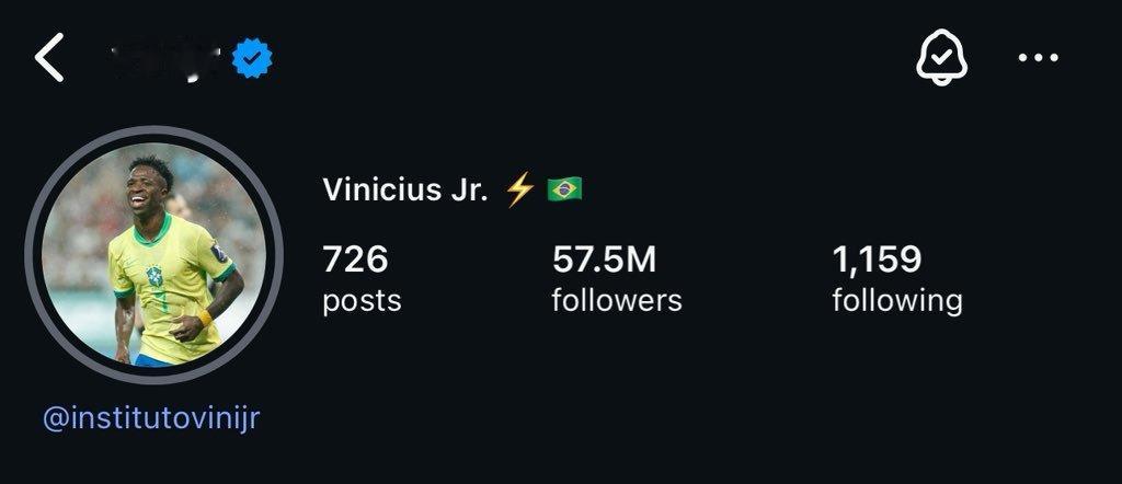 威尼修斯赛后将IG头像更换成身穿巴西球衣的照片（原来是手举着皇马球衣）。赛后IG