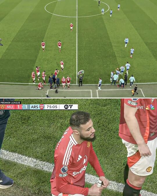 日落了！枪魔战一度中断，让斋月球员进食