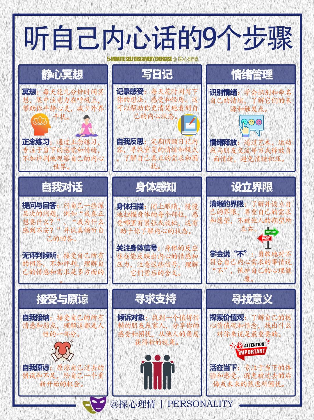 听自己内心的话的9个步骤