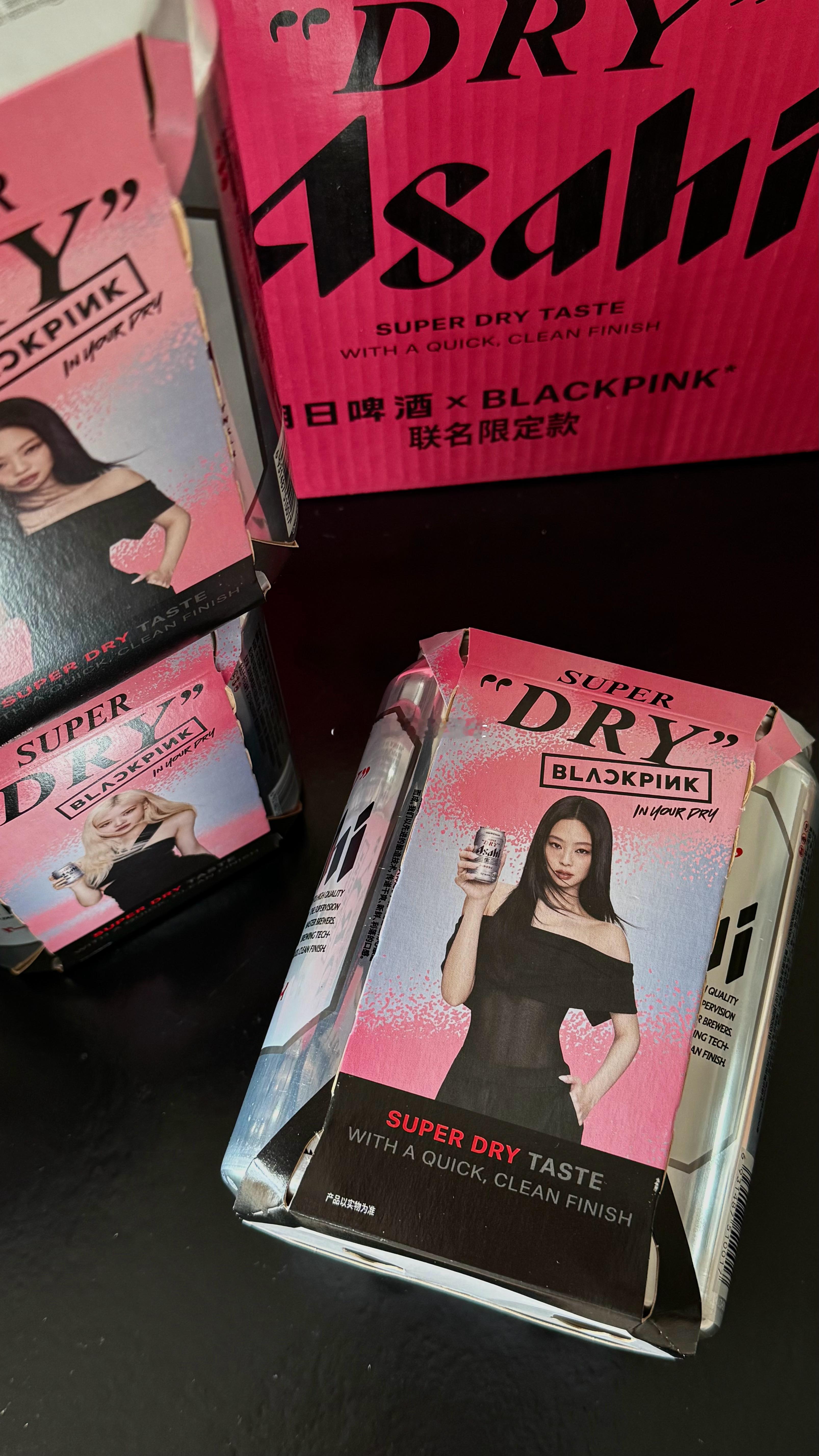 BLACKPINK和朝日啤酒的联名终于能冲了之前刷到日本官宣代言就疯狂心动BLA