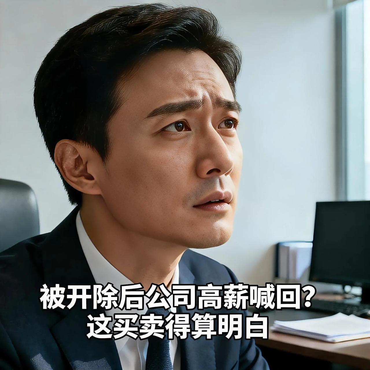 被开除后公司高薪喊回？这买卖得算明白
 
“工作不一定需要我们，我们却大多需要工