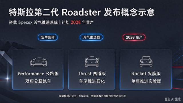 会空中翻转！特斯拉新款 Roadster 超跑正式亮相