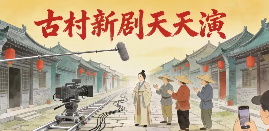 600年古村变身“竖店”影视城，村民农闲当演员，鸡鸭驴马都入戏
七十多岁的袁铁芳