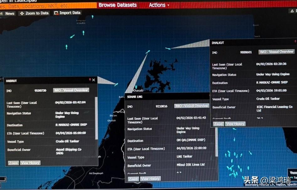 有人找到了绕过伊朗收费站的方法……

今天，三艘装载着沙特阿拉伯和阿联酋原油和液