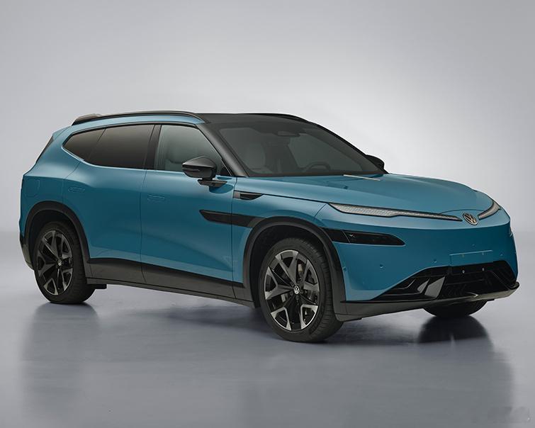 金标大众与众08来了，5米纯电SUV，800V架构+700km续航，这个造型辨识