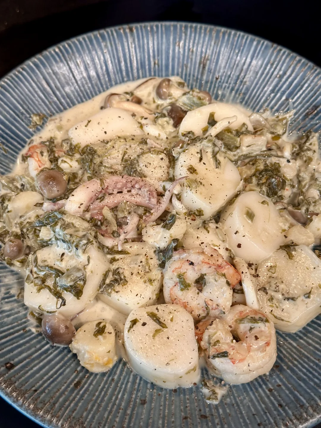 雪菜奶油海鲜烩年糕🍡拍大腿叫绝的鲜美浓郁