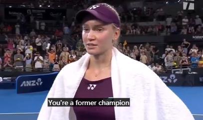 莱巴金娜在布里斯班2026年的首场比赛中击败张帅，
“我希望将上个赛季所做的一切